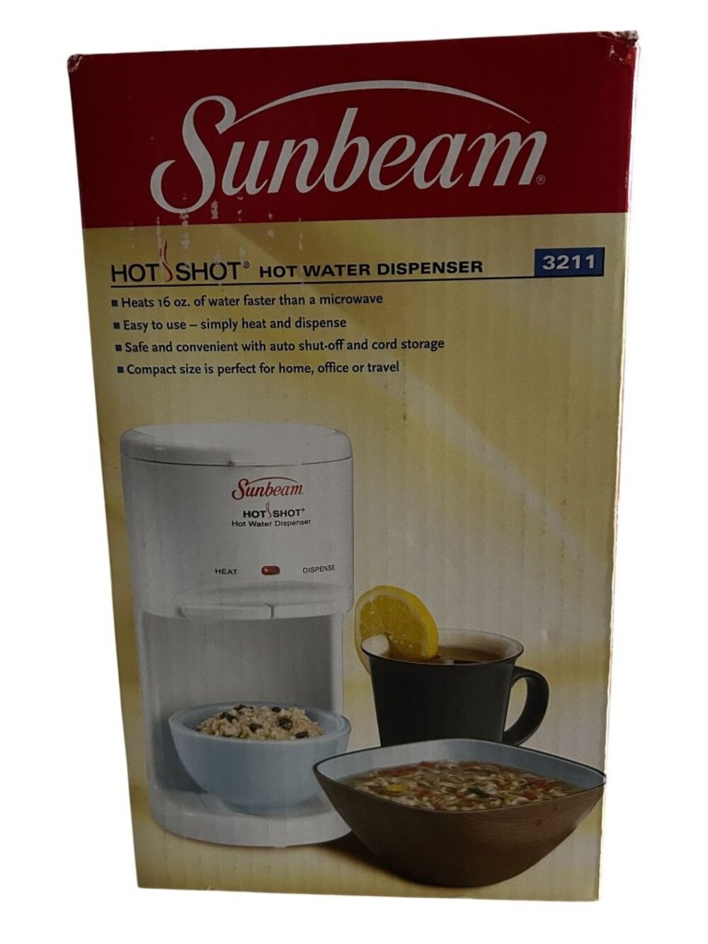VTG Sunbeam Hot Shot Hot Water Dispenser Model 3211 white